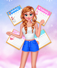 All Year Round Fashion Addict Ice Princess Dress Up Game